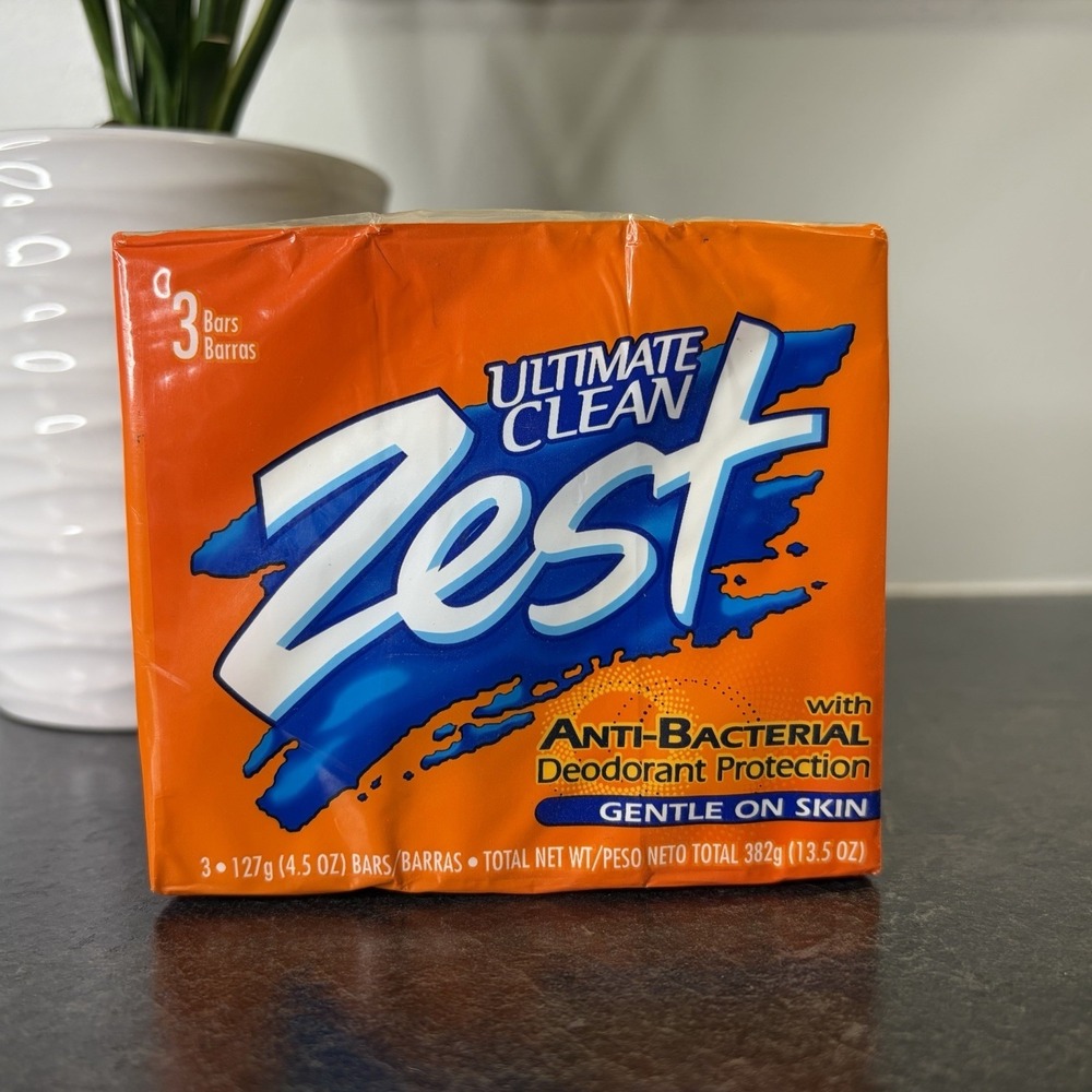 Zest Ultimate Clean Gentle‎ Deodorant Soap Bars Full Size SEALED 3 Pack